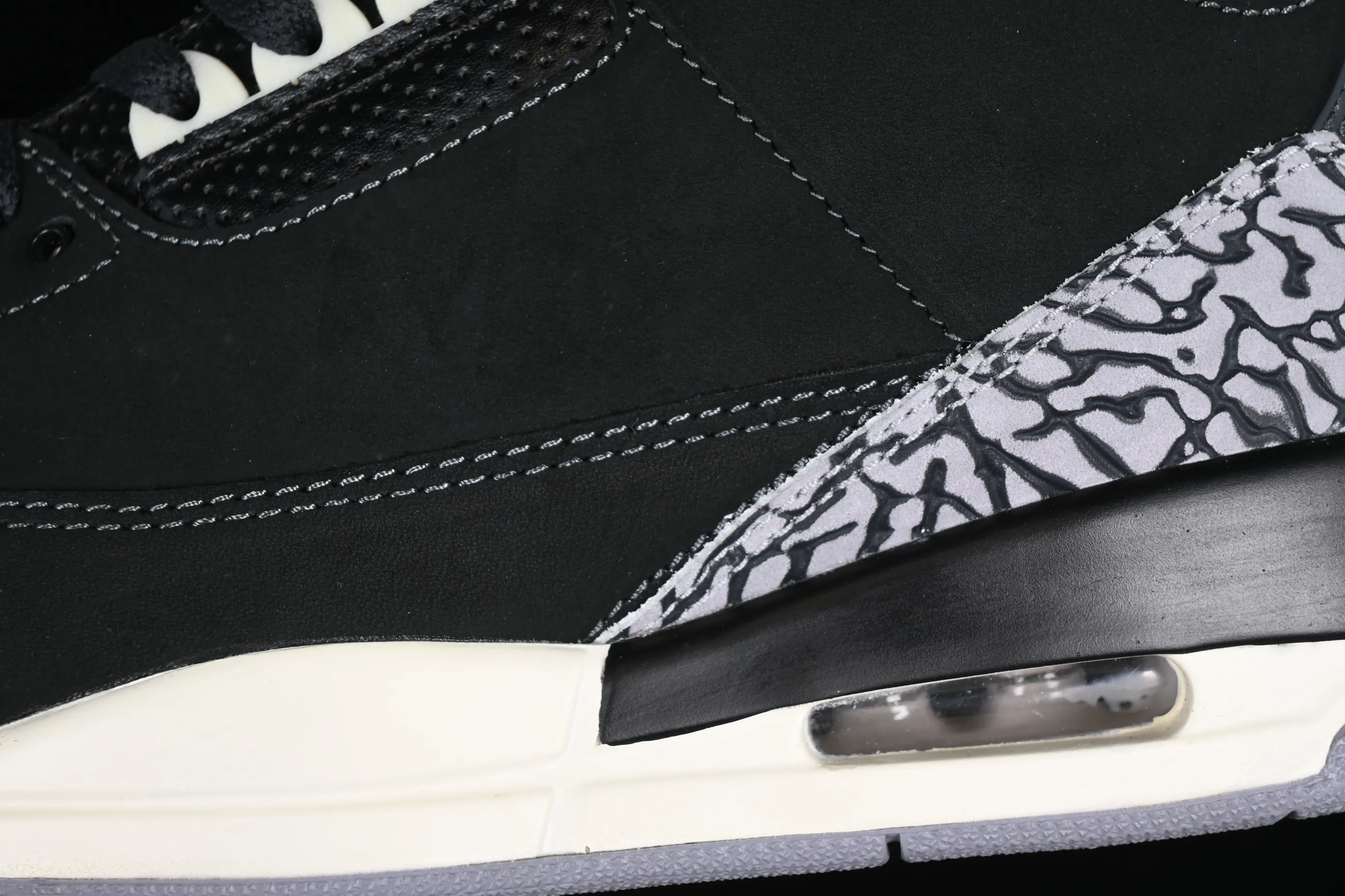 All categories Air Jordan Jordan series basketball shoes Air Jordan 3 Air Jordan 3 Retro "Off Noir" AJ3 Joe 3 old black cement CK9246-001